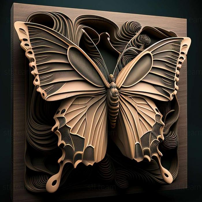3D модель Papilio polyxenes (STL)